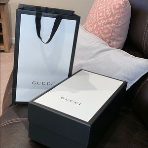 Gucci shoebox and bag
